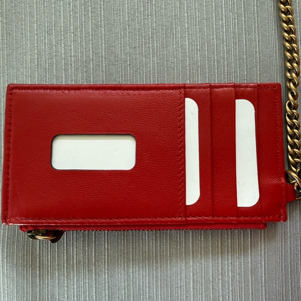 NWT Gucci Limited Edition Red Quilted Crossbody Bag w/ Slim Wallet - Picture 8 of 10